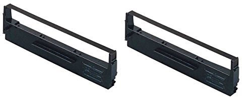 SPEEDYINKS Speedy Inks Compatible Printer Ribbon Cartridge Replacement for Epson S015631 (Black, 2-Pack)