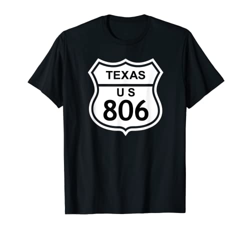 806 Código de área de Texas, Regalo del estado local de TX Highway Camiseta