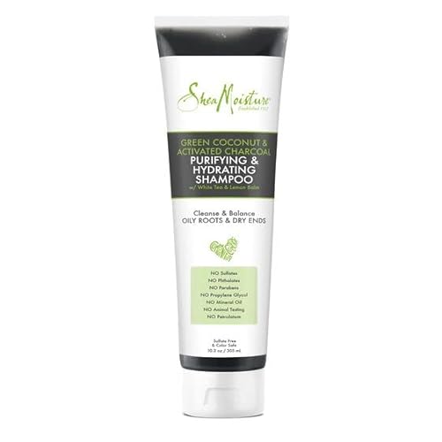 Shea Moisture Green Coconut & Activated Charcoal Purifying Hydrating Shampoo
