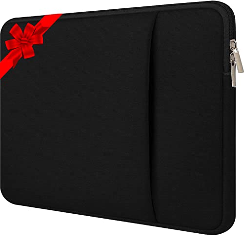 Laptop Sleeve 15.6 inch, Hp Laptop Case, TEDNETGO Upgraded Shockproof Protective Neoprene Laptop Cover Briefcase Carrying Bag Case Compatible for Dell, Lenovo, Asus, Notebook with Mouse Pocket, Black