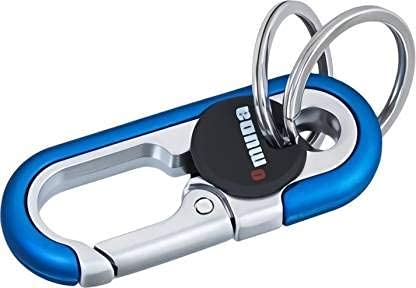 omuda Hook Locking Silver Metal key ring Key chain for Bike Car Men Women Keyring