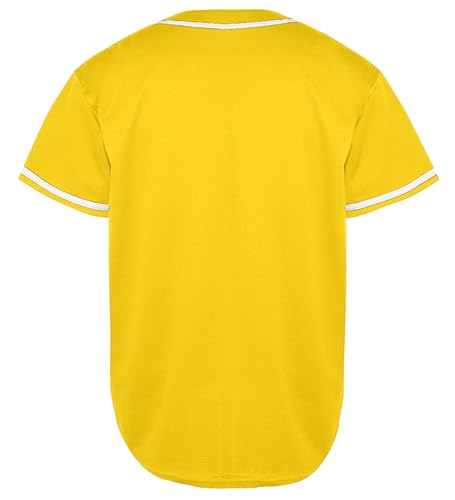 Mens Baseball Jersey Button Down Blank Solid Color Short Sleeve Shirts Hipster Hip Hop Active Team Sports Uniforms2