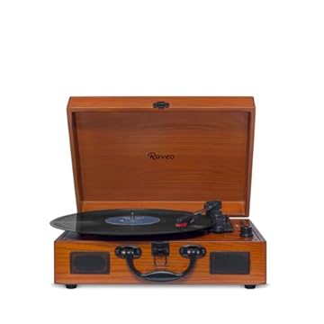 Raveo Vitrola com USB e Bluetooth, Sonetto Wood, 10W, marrom