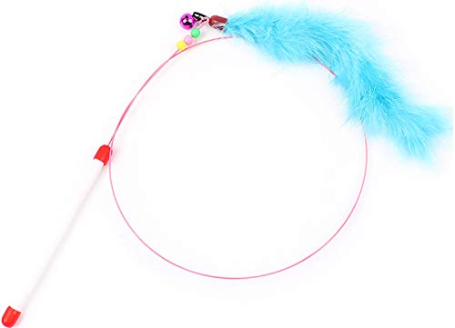 Tunnel Pieghevole Per Gatti Con 2 Canali E Giocattolo Piuma - Per Esercizio E Divertimento - Foto 2