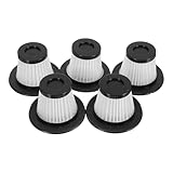 POPETPOP 5 pezzi Filtri di Ricambio Riutilizzabili e Lavabili per Aspirapolvere Senza Fili Compatibili con Aspirapolveri Portatili per Auto e Casa Filtrazione Alta Efficienza per Polvere