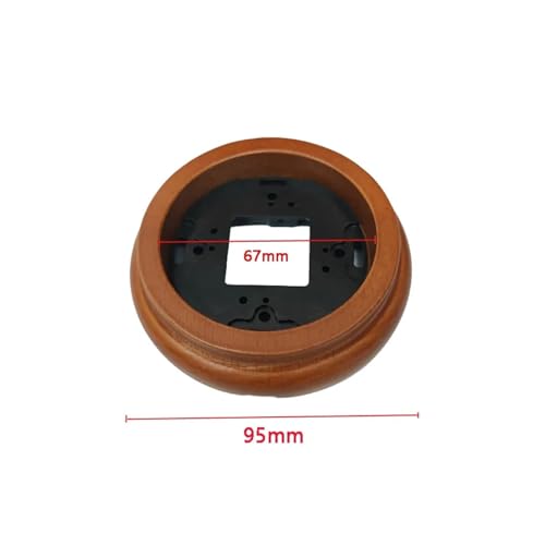 Interruptor de cerámica negra con base de madera para reformas exclusivas 4