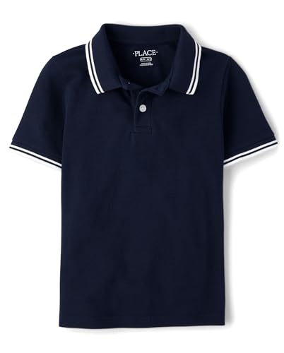 Image of The Children's Place Boys' Uniform Short Sleeve Pique Polo