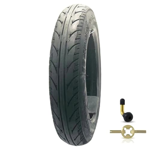 BaiWon Tubeless Reifen 12,5 Zoll, 12 1/2 x 2 1/4 (57-203 62-203), E-Bike-Reifen mit abgewinkeltem Ventilschaft für Elektrofahrrad, Roller, Fahrrad, Kinderwagen, 240-310kPa