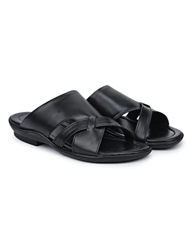 Image of Greentech Men's Synthetic Stylish Casual Formal Slipper Chappal Flip Flop