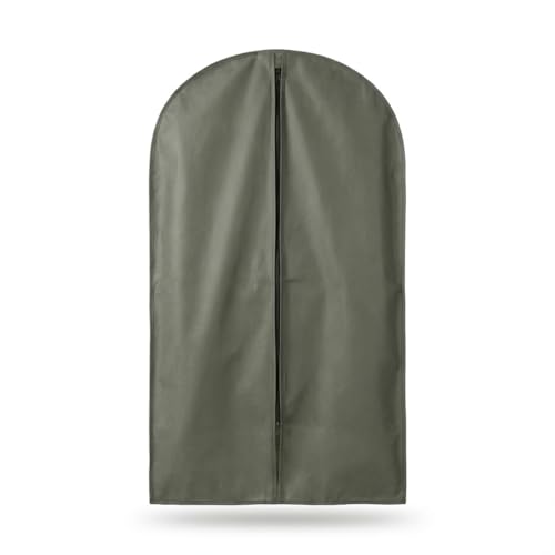 Funda para Trajes y Abrigos Gris, Funda Protectora para Ropa Colgada en Armario, Transpirable Antipolvo, 60x137 cm, Tela No Tejida