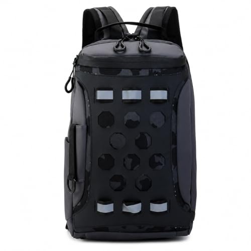 Yunmeryker 20L Water-Resistant Fishing Backpack, Grey