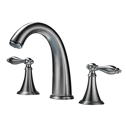 Robinet mitigeur de lavabo gris pour salle de bains moderne et design épuré