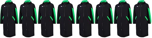 Speedo Standard Parka Jacket Fleece Lined Team Colors, Edge Green, Medium