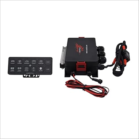 Voswitch UV120 12 Gang Switch Panel Power System for 12V Battery Vehicle and Boat Cover