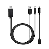 Peosaard Telefono Android universale MHL Micro USB a HD 1080p Adattatore per cavi TV HD - Nero,