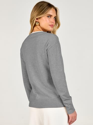 Image of ANRABESS Sweaters for Women 2026 Fall Long Sleeve Lightweight Pullover Tops
