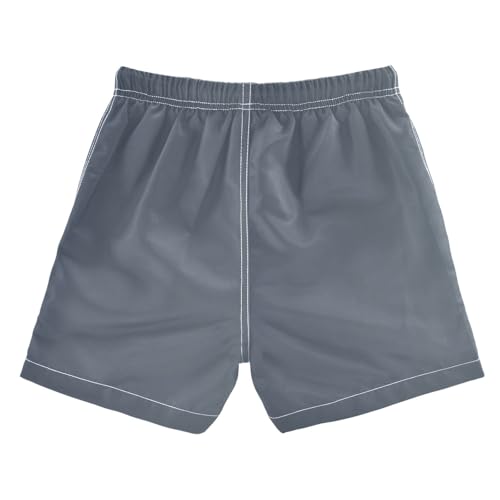Zathe Blue Grey Gradient Boy's Swimming Shorts Drawstring Swimsuit Kids Swimwears Beach Swimming 3T