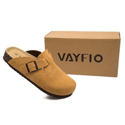 Image of Women Suede Clogs Casual Slip On Potato Mule Slippers
