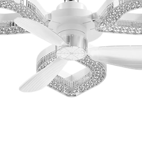 Ventilador de techo con lámpara LED regulable y mando para dormitorio 7