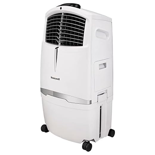 Honeywell 806 CFM Indoor Portable Evaporative Air Cooler, Fan & Humidifier with Ice Compartment & Remote, Gray, CL30XCWW