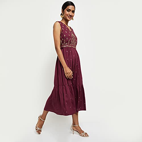 Image of Max Women's Printed Flared Sleeves A-line Dress