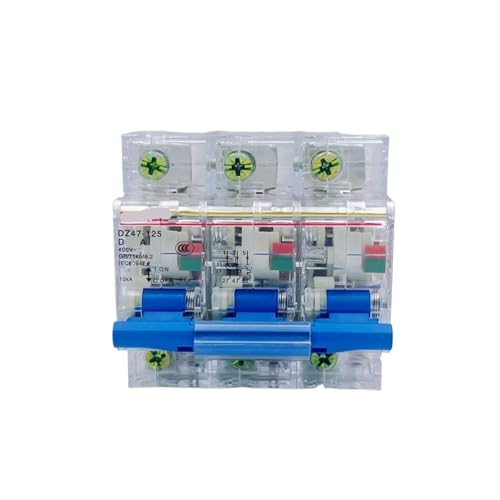 Disjoncteur à air transparent DZ47-125 3P 125A pour coupure générale haute intensité