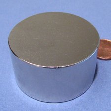 N45 Neodymium Magnet Dia 1.75” X 1” NdFeB Rare Earth 1-Count