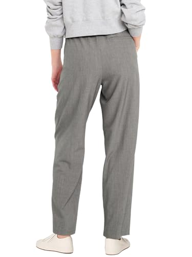 Women Billie Straight Pockets Elastic Drawstring High Waisted Trouser Pleated Pant2