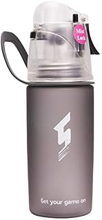 Drinking and Misting Sports Water Bottle, Non-Toxic BPA Free & Eco-Friendly Tritan Copolyester, Fast Water Flow Opens with 1-Click, Portable Leak-Proof Spray Cup for Cycling Fitness Camping Hiking Outdoor for Humidification and Cooling