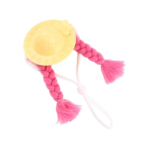 2. Colorful Pet Hat with Long Braids for Parrots Cockatiels Hamsters Costume Photo Props Budgies
