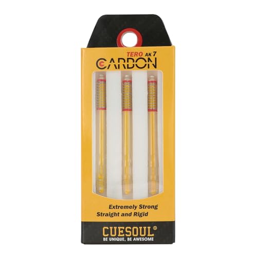 CUESOUL TERO AK7 Carbon Dart Shafts/Stem Built-in Spring Telescopic,Set of 3 pcs