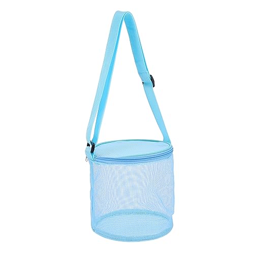 MUSISALY 1Pc Large Mesh Beach Bag for Lightweight Hollow Storage Bag with Breathable Design for Easy Water Removal for Beach Towels and Snacks