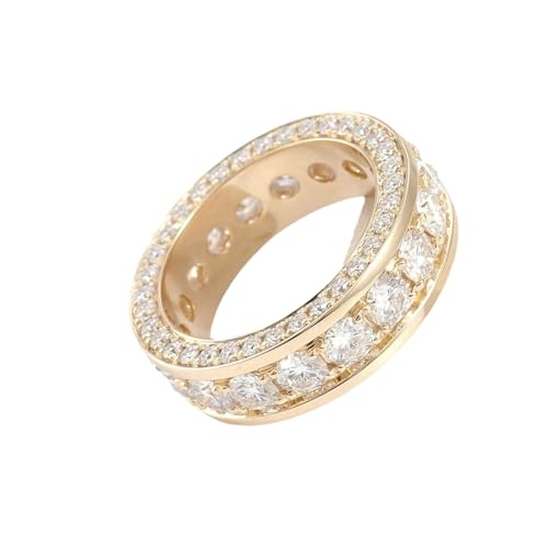 Aotiwe Men's Rings, Wedding Bands Men with White Round Shape