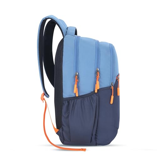 Image of American Tourister Alden Womens School Backpack | Large Capacity 27 L | 3 Compartments | Rain Cover | Navy