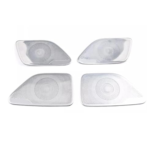 VNFEJEJR Fit for Benz S Class S320 S350 W222 Car Gate Door Loudspeaker Pad Audio Speaker Cover Trim Frame Sticker Accessories Door Audio Speaker Cover(Silver-01)