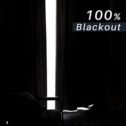 Melodieux 100% Blackout Velvet Curtains For Bedroom Living Room - Super Soft - Thermal Insulated Drapes With Black Liner, 52 By 84 Inch, Green (2 Panels) #TOP1