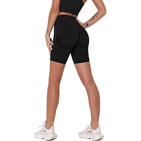IuulFex Workout Biker Shorts for Women Scrunch Butt Lifting Yoga Shorts Seamless High Waisted Booty Cycling Shorts Cover