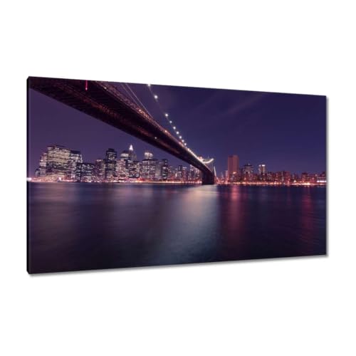 Impression sur toile USA New York tableau grand format 120 x 70 cm aux finitions soignées