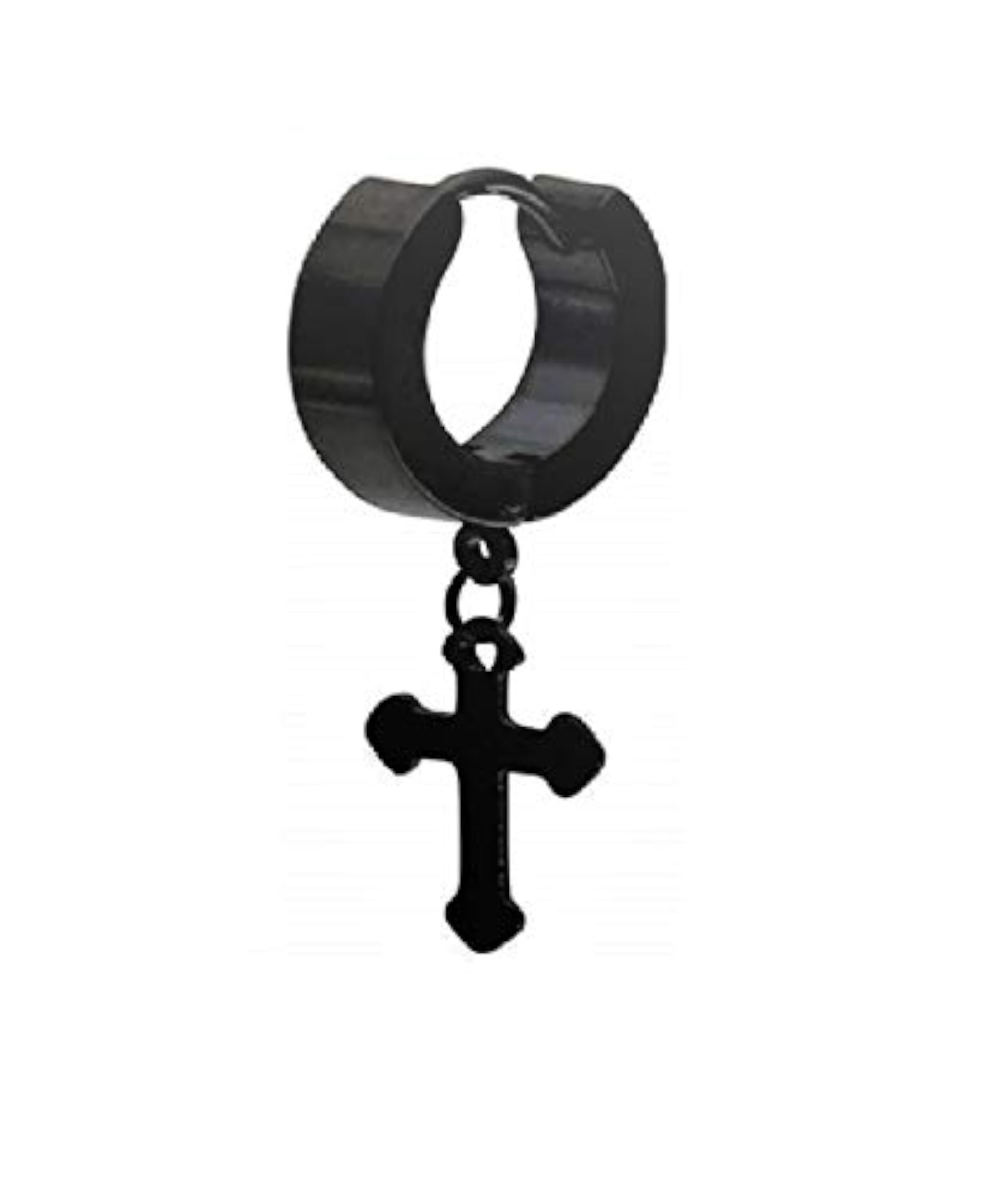 Men's & Women's Jesus Cross Stainless Steel Huggie Earrings