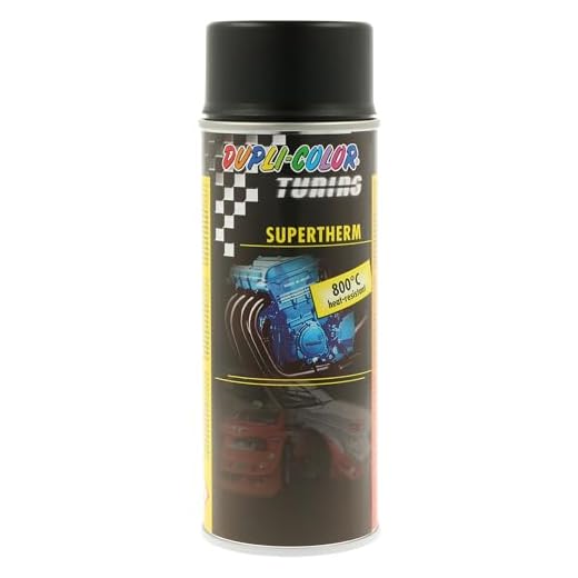Dupli-Color 191794 Supertherm-/Kunststoff-Spray, 400 ml, 800°C, Schwarz