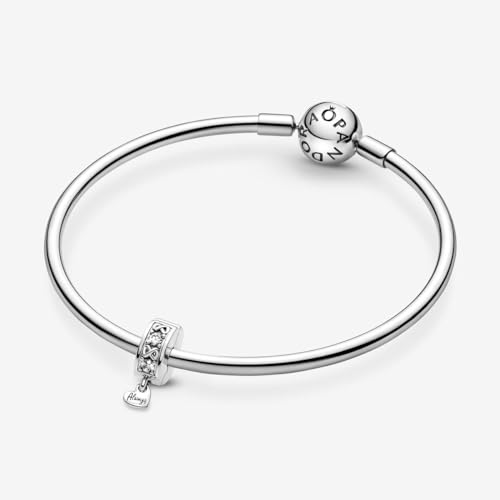 PANDORA Family Always Pavé Clip Charm - Gift for Her - Compatible with PANDORA Moments - Sterling Silver with Cubic Zirconia - With Gift Box4