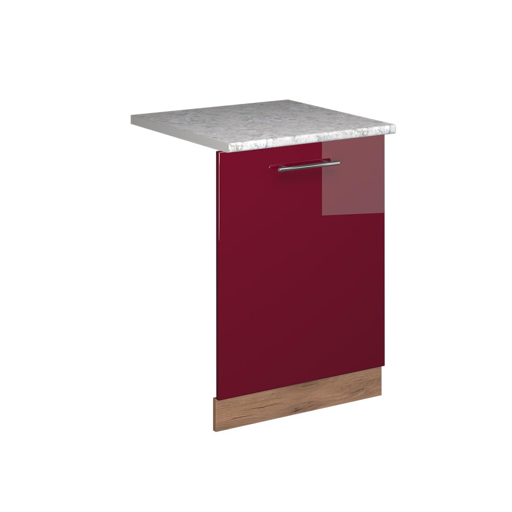 Vicco Panel przedni zmywarki "Fame-Line", Bordowa Czerwień połysk, 60 cm | BP Marmur, à combiner avec d'autres modules de la série Fame-Line