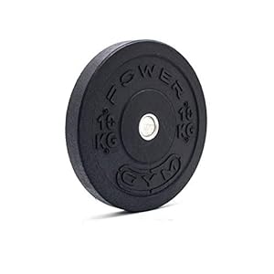 Powergym – Olympic 2″ Rubber Crumb Bumper Weight Plates – Fitness Cross gym fit weight lifting deadlifts – Made from 100% recycled rubber Environmentally friendly – European Manufactured