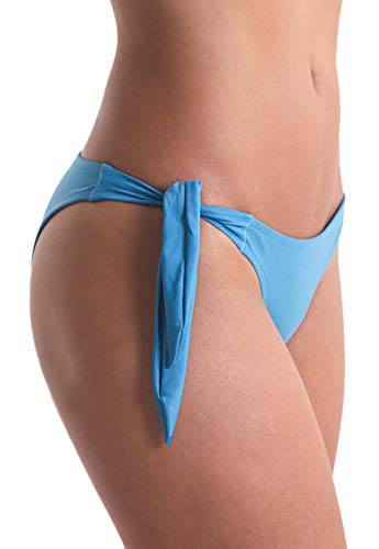 Calcinha Biquíni Avulso Laço Orquídea - Azul Claro - P