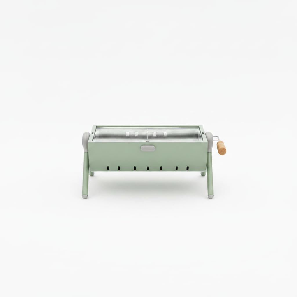 Barbacoa Carbón Portátil, Barbacoa Pequeña Portátil Carbón, BBQ Carbón Doble Cara, Barbacoa Carbón para 3-5