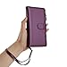 ShouBao Compatible with Xiaomi 15T Pro Case Cover,with Wrist Strap,Compatible with Xiaomi 15T Pro PU Flip Leather Wallet Style Cell Phone Protective Case Fuchsia