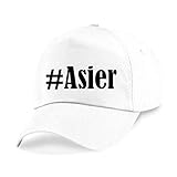 Reifen-Markt Base Cap #Asier Größe uni Farbe Weiss Druck Schwarz