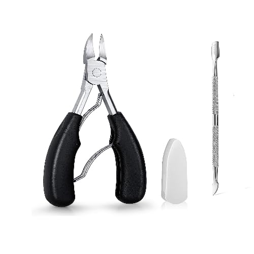 Toenail Clippers, + MALVA BEST Medical Grade Toe nail Trimmer, Nail Clippers for Thick Nails or