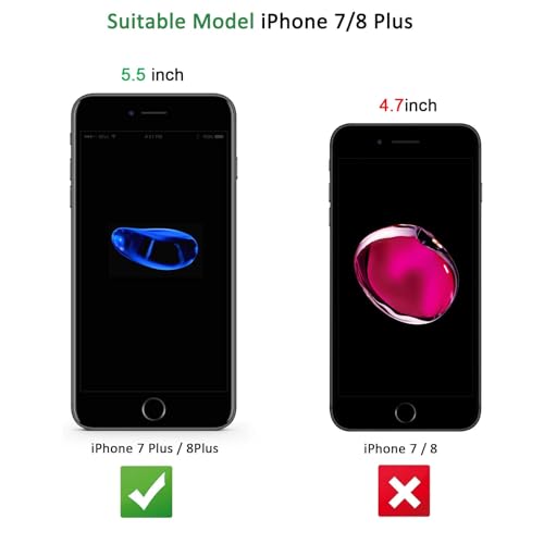 NEW'C for iPhone 8 Plus, iPhone 7 Plus Screen Protector Tempered Glass by NEW'C - Used condition - Image 4