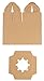 Juvale Single Cupcake Boxes with Inserts for Bakery - Individual Kraft Paper Packaging Containers for Dessert and Candy Apple (3.7 Inch) - 50-Pack Cupcake Containers
